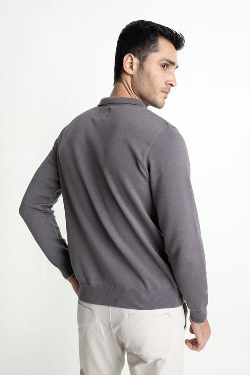 The Regular Fit Polo Sweater